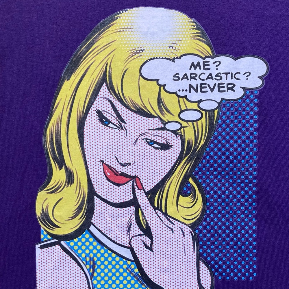 Sarcastic Comic Tee XL